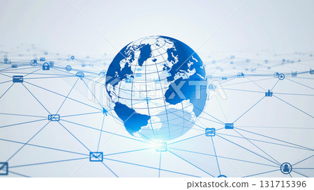 Earth and global network concept Earth and global network concept 131715396