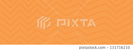 Abstract orange banner flat geometric style. Orange wavy halloween or summer kids horizontal banner, poster, layout and backdrop design template. 131716210