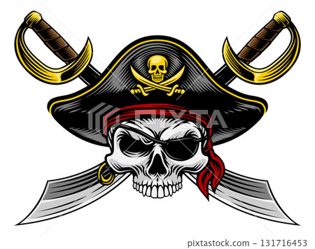 Skull Pirate Crossbones Cross Cutlass Swords Skull Pirate Crossbones Cross Cutlass Swords 131716453