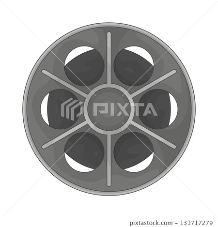 Illustration of film reel  131717279