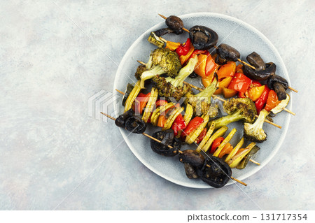 Vegan tasty skewers. 131717354
