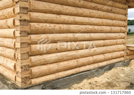 Constructed from wooden log house, wooden house. Constructed from wooden log house, wooden house. 131717860
