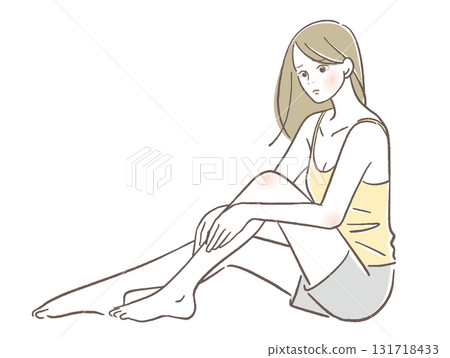 Women who massage their feet 131718433
