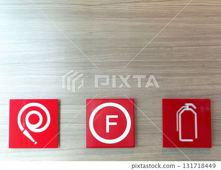 Fire extinguisher symbol for fires in buildings Fire extinguisher symbol for fires in buildings 131718449