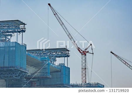 大阪府枚方市~高槻市區新名神高速公路建設現場 大阪府枚方市~高槻市區新名神高速公路建設現場 131719920