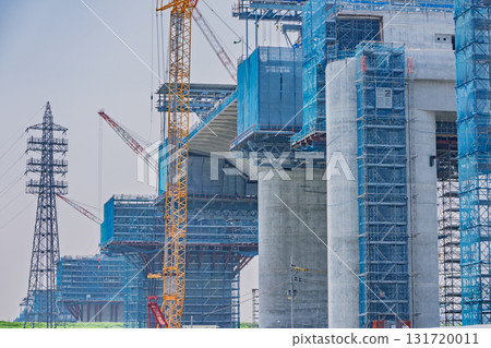 大阪府枚方市~高槻市區新名神高速公路建設現場 大阪府枚方市~高槻市區新名神高速公路建設現場 131720011