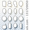 Vector Vertical Comic Balloons For Manga Webtoon And Chat Design 131720050