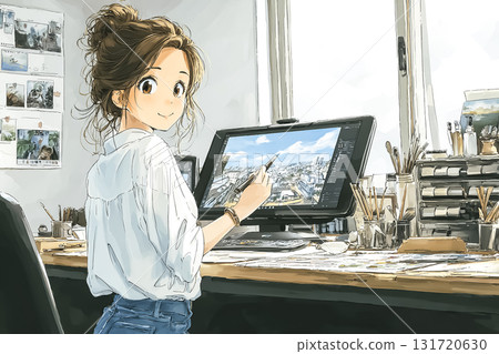Miyu Series: A young female designer uses AI to create advertising images 131720630