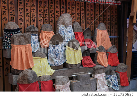 A cute Jizo statue that is loved by the common people and watches over the area. 131720685
