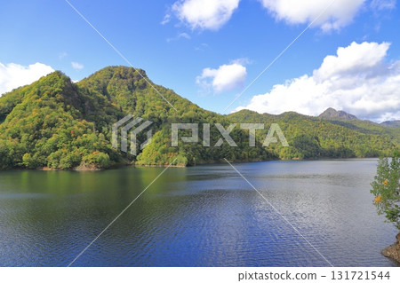 Lake Sapporo and Jozankei Dam, Mount Kotengu and Mount Tengu (far right) Lake Sapporo and Jozankei Dam, Mount Kotengu and Mount Tengu (far right) 131721544