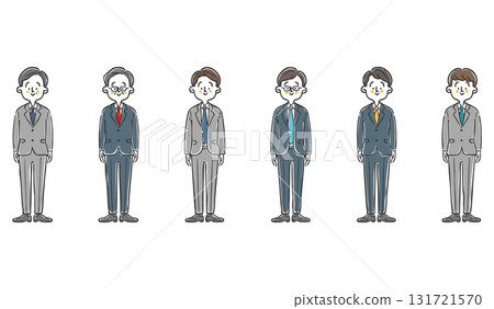 Various businessmen whole body vector Various businessmen whole body vector 131721570