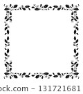 Christmas black holy border. Invitation, banner, template, copy space. 131721681