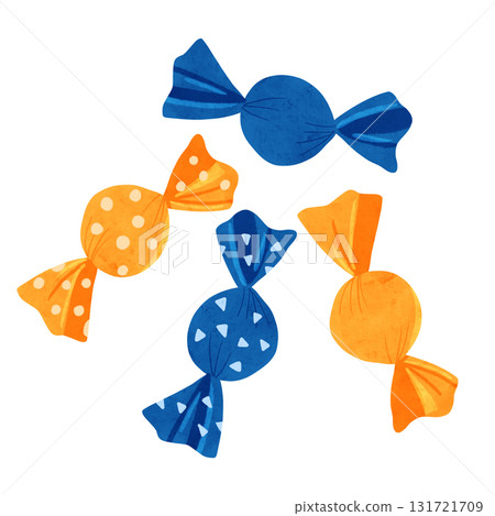 Candy watercolor hand-drawn illustration 131721709