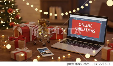 享受聖誕節網上購物 享受聖誕節網上購物 131721805