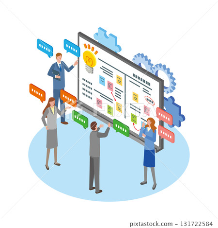 腦力激盪圖像插圖 131722584