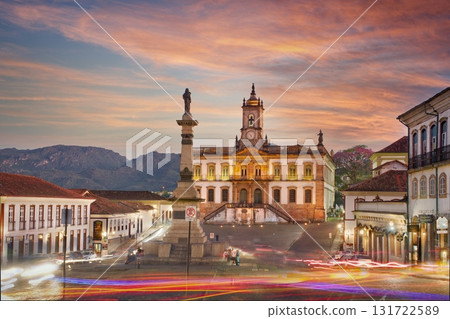 Tiradentes Square and Sunset 131722589
