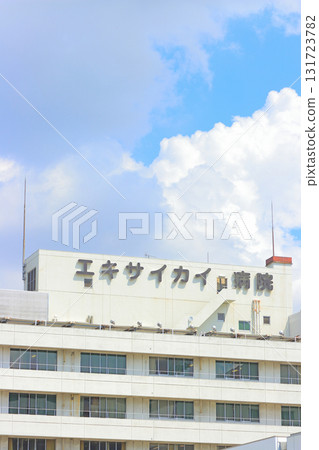 愛知縣名古屋市的名古屋站西會醫院一景 131723782