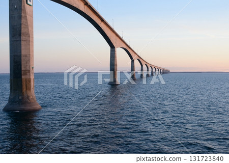 Confederation Bridge Canada at Sunset 131723840