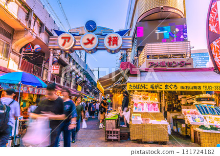 Tokyo cityscape in Japan: Inbound tourism continues... View of Ameyoko and other areas bustling with foreign tourists Tokyo cityscape in Japan: Inbound tourism continues... View of Ameyoko and other areas bustling with foreign tourists 131724182