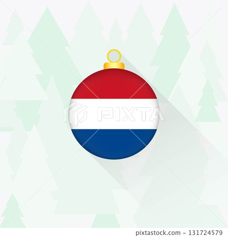 Netherlands National Flag Christmas Decoration. Netherlands National Flag Christmas Decoration. 131724579