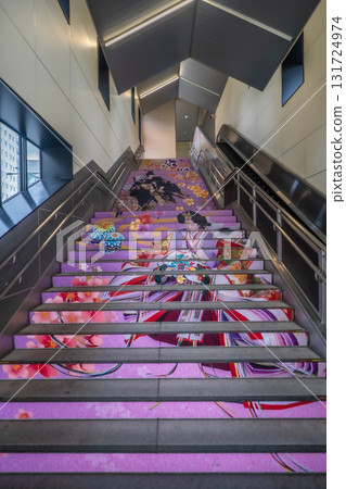 Iwatsuki Station stairs wrapping 131724974