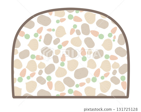 Curry vegetable frame 131725128