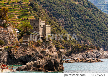 The coastline of Monterosso al Mare - the largest Cinque Terre beach The coastline of Monterosso al Mare - the largest Cinque Terre beach 131725271