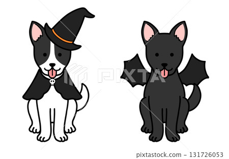 Dogs, rescue dogs, and mixed breed dogs in Halloween costumes Dogs, rescue dogs, and mixed breed dogs in Halloween costumes 131726053