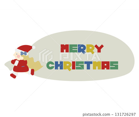 聖誕快樂字母和可愛的女孩聖誕老人 聖誕快樂字母和可愛的女孩聖誕老人 131726297