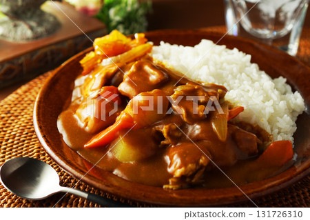 Curry and rice  131726310