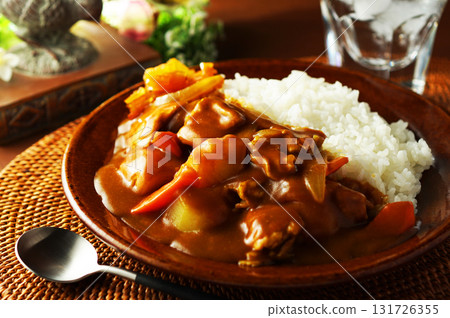 Curry and rice  131726355