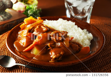 Curry and rice  131726356