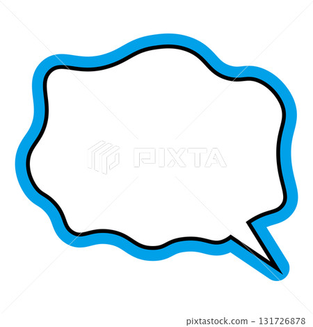 Simple speech bubble illustration on white background 131726878