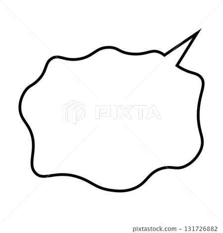 Simple speech bubble illustration on white background 131726882