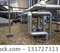 Detail of Modern Biogas Plant Facility in Denmark with gas conducts Detail of Modern Biogas Plant Facility in Denmark with gas conducts 131727313