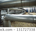 Detail of Modern Biogas Plant Facility in Denmark with Industrial Pipes Detail of Modern Biogas Plant Facility in Denmark with Industrial Pipes 131727338