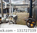 Modern Biogas Plant Facility in Denmark with Industrial Pipes and valves Modern Biogas Plant Facility in Denmark with Industrial Pipes and valves 131727339