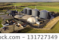 Aerial View of Danish Biogas Plant in the Countryside Aerial View of Danish Biogas Plant in the Countryside 131727349