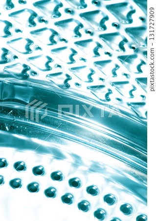 Abstract metallic industrial steel or metal heart and swirl shape Abstract metallic industrial steel or metal heart and swirl shape 131727909