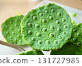 Fresh Green Edible Lotus Seed Pods 131727985