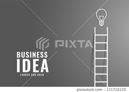 white success ladder background for innovative and inspiration idea 131728150