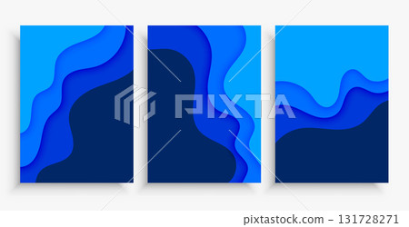 collection of three paper cutout pattern banner with fluid motion collection of three paper cutout pattern banner with fluid motion 131728271