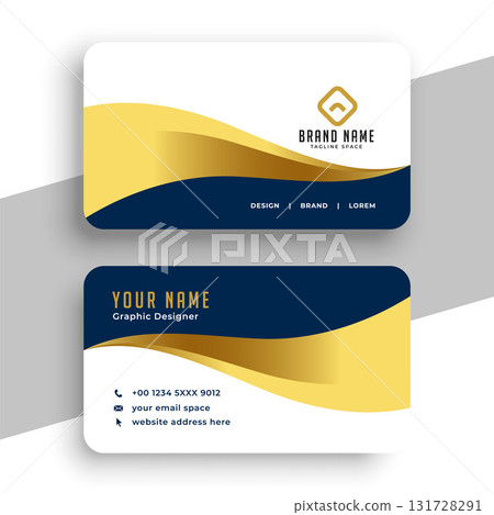 luxurious professional business card layout a perfect identity stationery 131728291