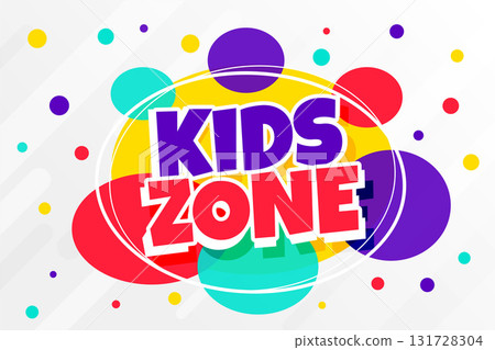kids game zone banner for children playroom 131728304