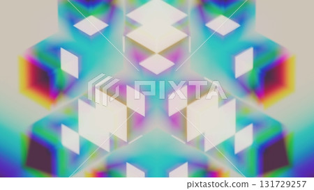 Colorful abstract background of cubes and squares Colorful abstract background of cubes and squares 131729257