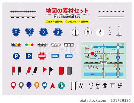 用於地圖和導遊圖的橋樑和道路材料 用於地圖和導遊圖的橋樑和道路材料 131729325