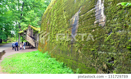 Gierloz, Poland. 24 August 2025. Bunker in Wilczy Szaniec - Wolf's Lair, first Eastern Front military headquarters of Hitler. Rests of the buildings in Wolf's Lair area Gierloz, Poland. 24 August 2025. Bunker in Wilczy Szaniec - Wolf's Lair, first Eastern Front military headquarters of Hitler. Rests of the buildings in Wolf's Lair area 131729789