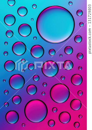 Vibrant Gradient Bubbles in Blue to Pink Spectrum Vibrant Gradient Bubbles in Blue to Pink Spectrum 131729803