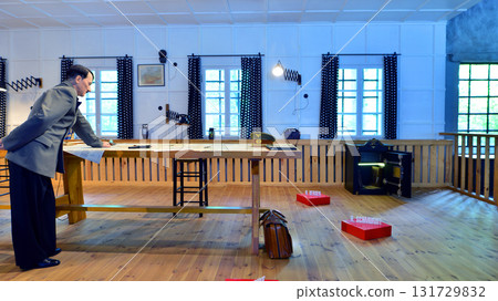 Gierloz, Poland. 24 August 2025.Wolf's Lair, first Eastern Front military headquarters of Hitler.Reconstruction of the July 20th 1944 the site of the assassination attempt on Hitler Operation Valkyrie Gierloz, Poland. 24 August 2025.Wolf's Lair, first Eastern Front military headquarters of Hitler.Reconstruction of the July 20th 1944 the site of the assassination attempt on Hitler Operation Valkyrie 131729832