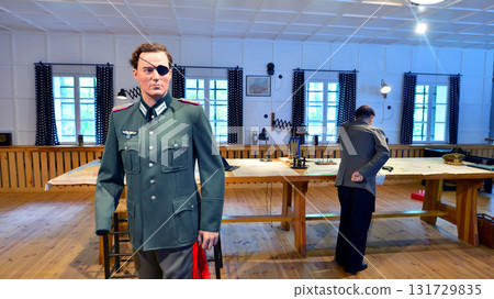 Gierloz, Poland. 24 August 2025.Wolf's Lair, first Eastern Front military headquarters of Hitler.Reconstruction of the July 20th 1944 the site of the assassination attempt on Hitler Operation Valkyrie Gierloz, Poland. 24 August 2025.Wolf's Lair, first Eastern Front military headquarters of Hitler.Reconstruction of the July 20th 1944 the site of the assassination attempt on Hitler Operation Valkyrie 131729835